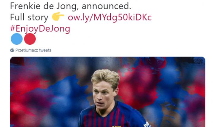 OFICJALNIE! Frenkie de Jong w Barcelonie!